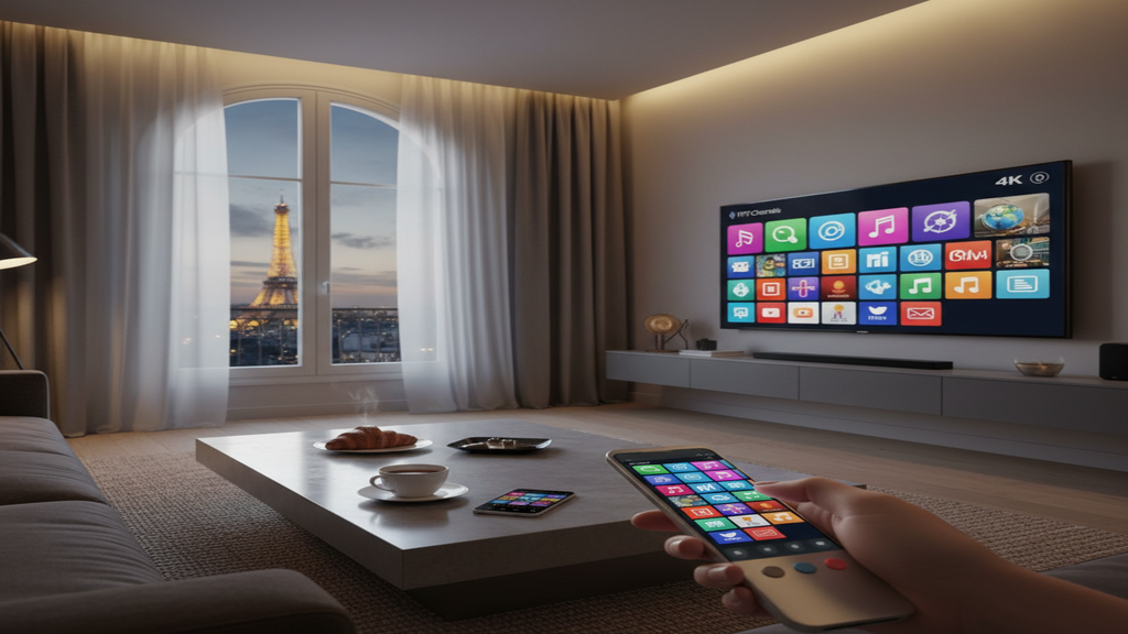 Personne cherchant un abonnement IPTV pas cher sur une Smart TV